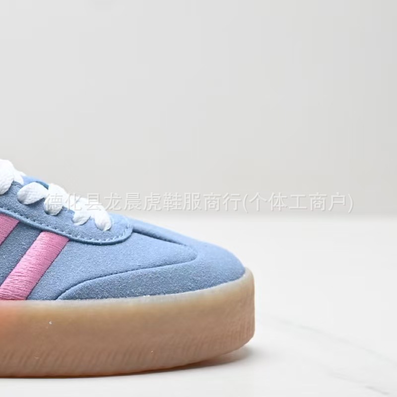 德训鞋女鞋莆田samba纯原百搭校园红蓝银色增高厚底休闲男小白鞋详情8