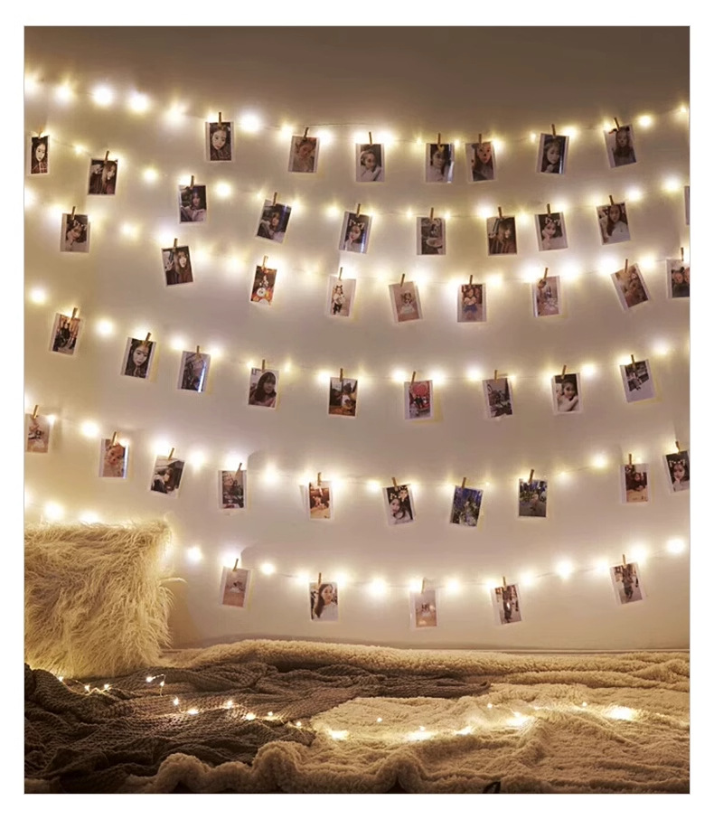 告白布局灯LED铜丝线小灯串礼盒花束装饰灯圣诞树小摆件点源1米详情2