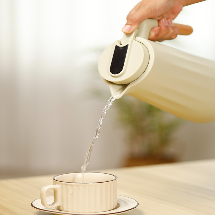 Cross-border household large-capacity thermos flask with glass inner liner, office teapot, coffee pot, thermos flask, high-quality thermos flask, efficient heat preservation and long-lasting heat pic 21