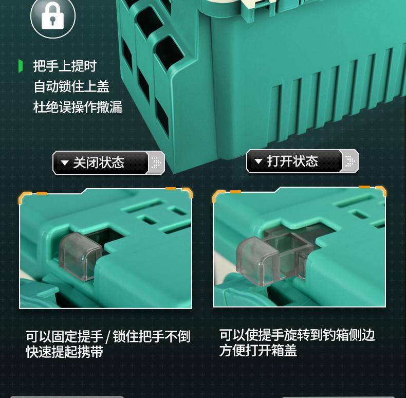 j2u环续路亚钓箱便携多功能钓箱可坐大容量加厚鱼箱钓箱插杆台钓详情15
