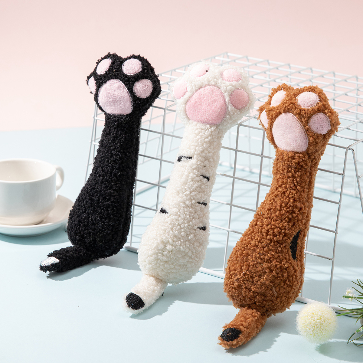 Discounted plush toy simulation cat scratches with catnip, chewable and teething cat toys, cross-border pet supplies pic 6