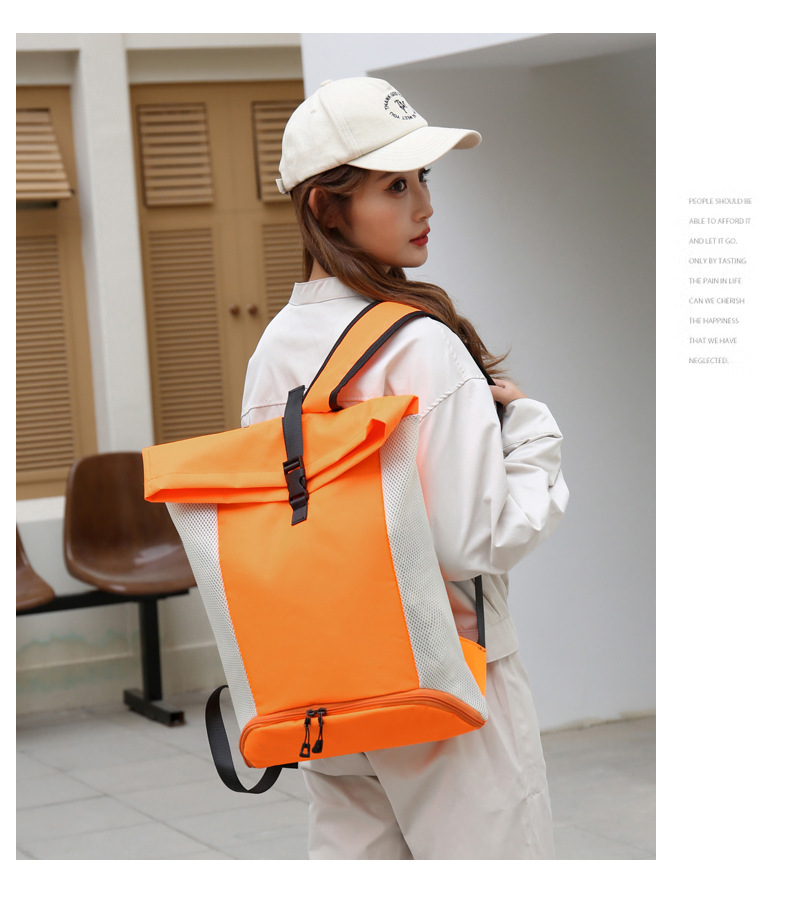 New large-capacity casual backpack, sports basketball bag, simple tutorial bag, commuting, business trip and fitness backpack pic 22