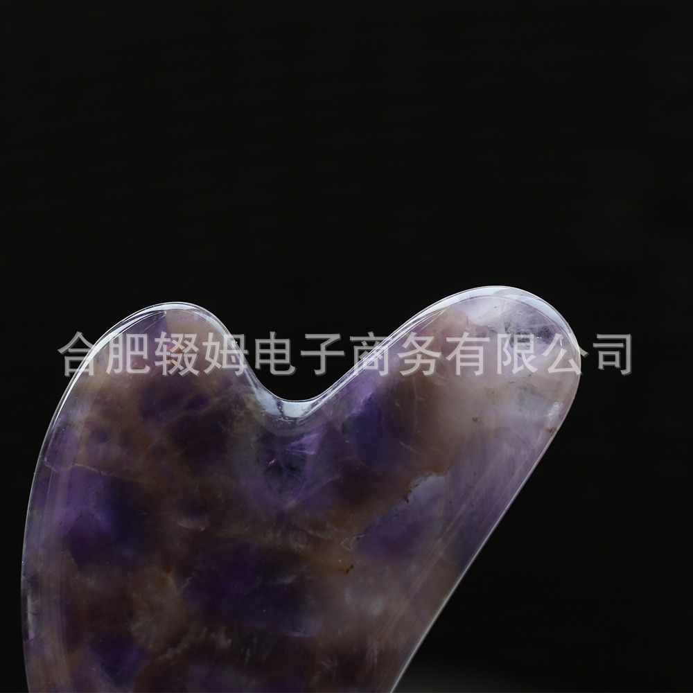 工厂直销紫水晶玉石滚轮按摩器专用脸部刮痧按摩美容棒美容院推拿馆用详情46