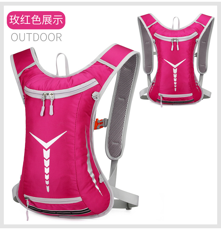 New outdoor colorful cycling bag, Korean-style simple sports mountaineering and off-road fitness water bag, water-resistant backpack pic 31