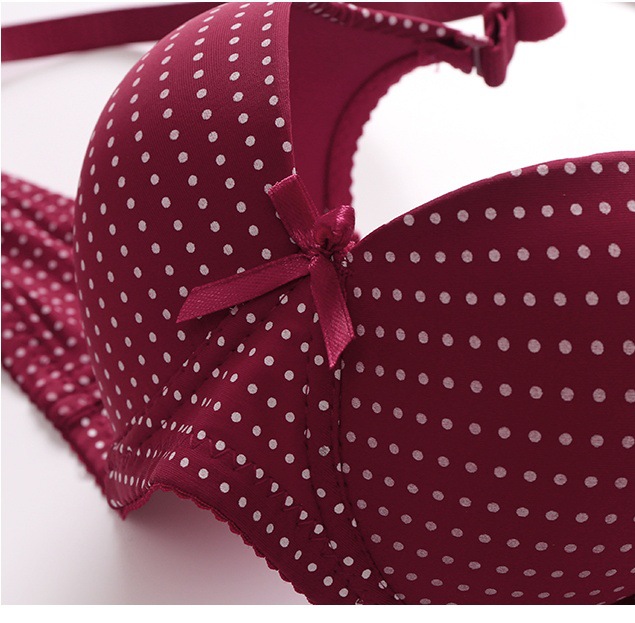 跨境性感少女款内衣女立体杯有钢圈聚拢防下垂C杯文胸套装详情2