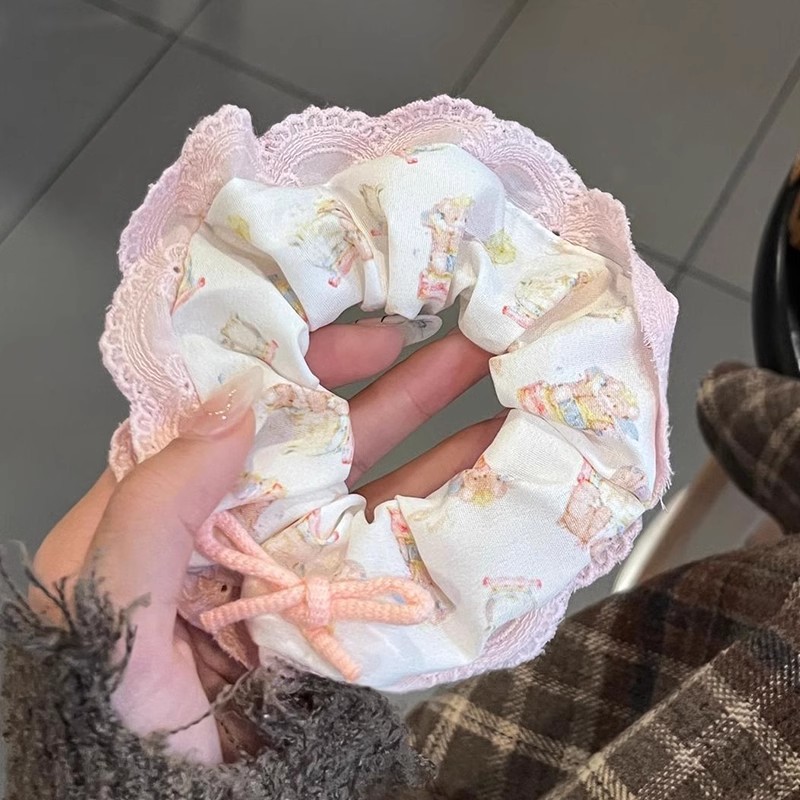 French 2025 new ballet-style large intestine hair band, cute bun hair tie, high-end hair tie, hair accessory and headwear pic 21