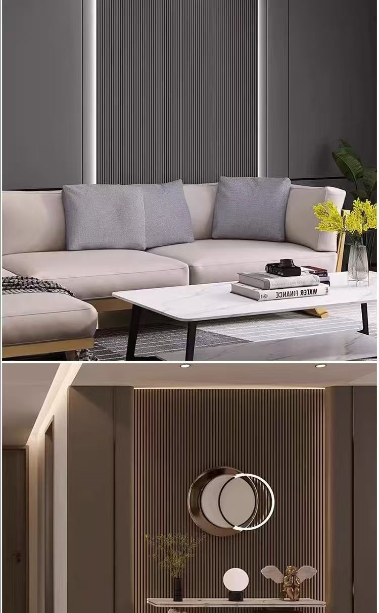 竹木纤维格栅板150长城板背景墙护墙板装饰板格栅详情3