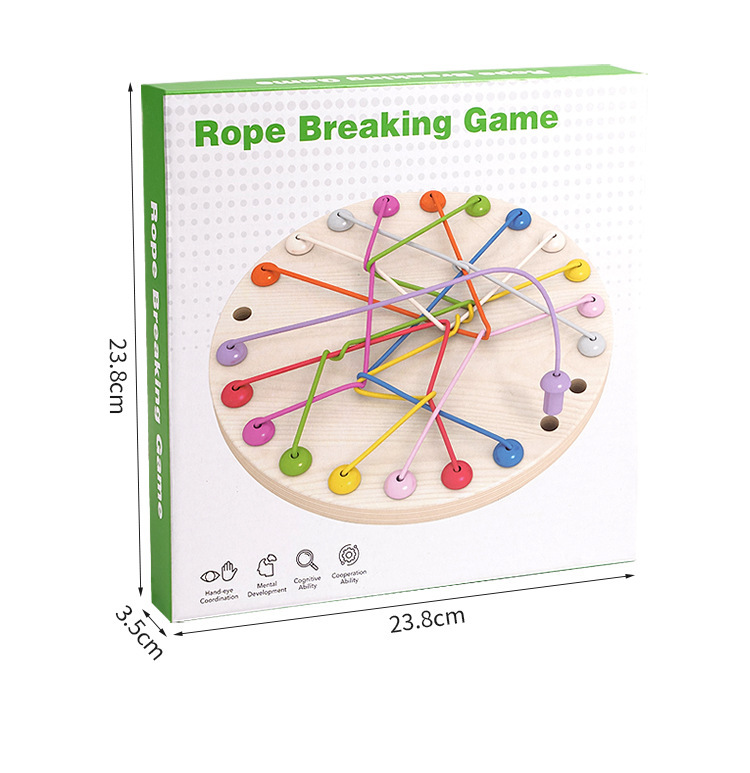 威威虎儿童益智圆形八边形解绳游戏训练孩子逻辑思维互动木质玩具详情11