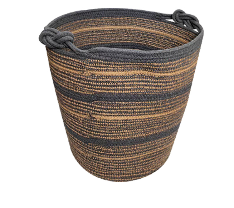 手工麻辫收纳筐脏衣篓大号玩具收纳火锅店放衣服筐 桌面杂物筐详情10