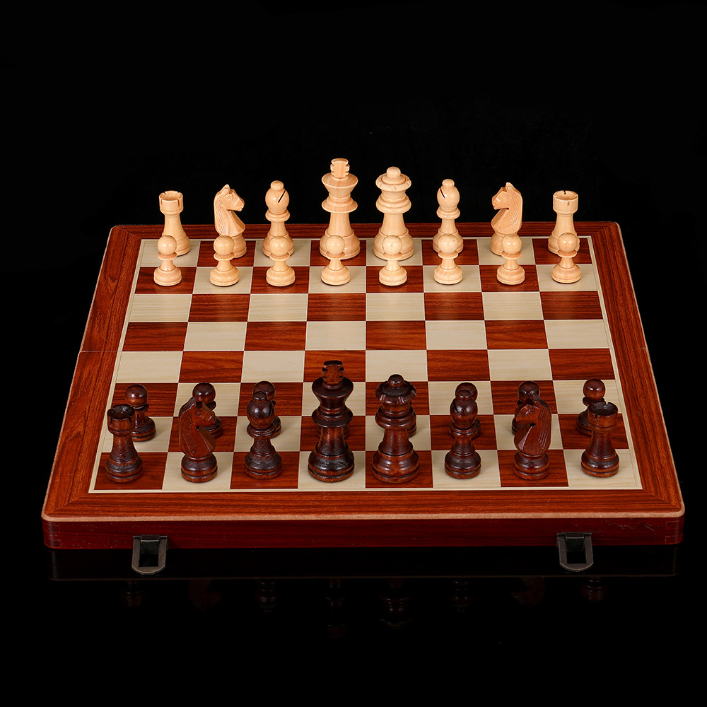 无磁性红木二合一国际象棋跳棋木质含双后专业级棋牌桌游玩具厂家外贸详情12