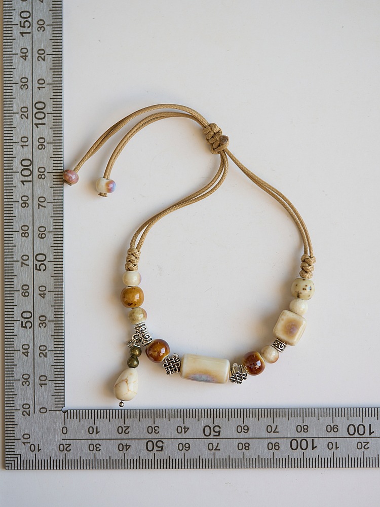 Jingdezhen ceramic bracelet wholesale street stall, versatile, fresh and new Chinese style, popular flower-woven ancient-style bracelet for women pic 12