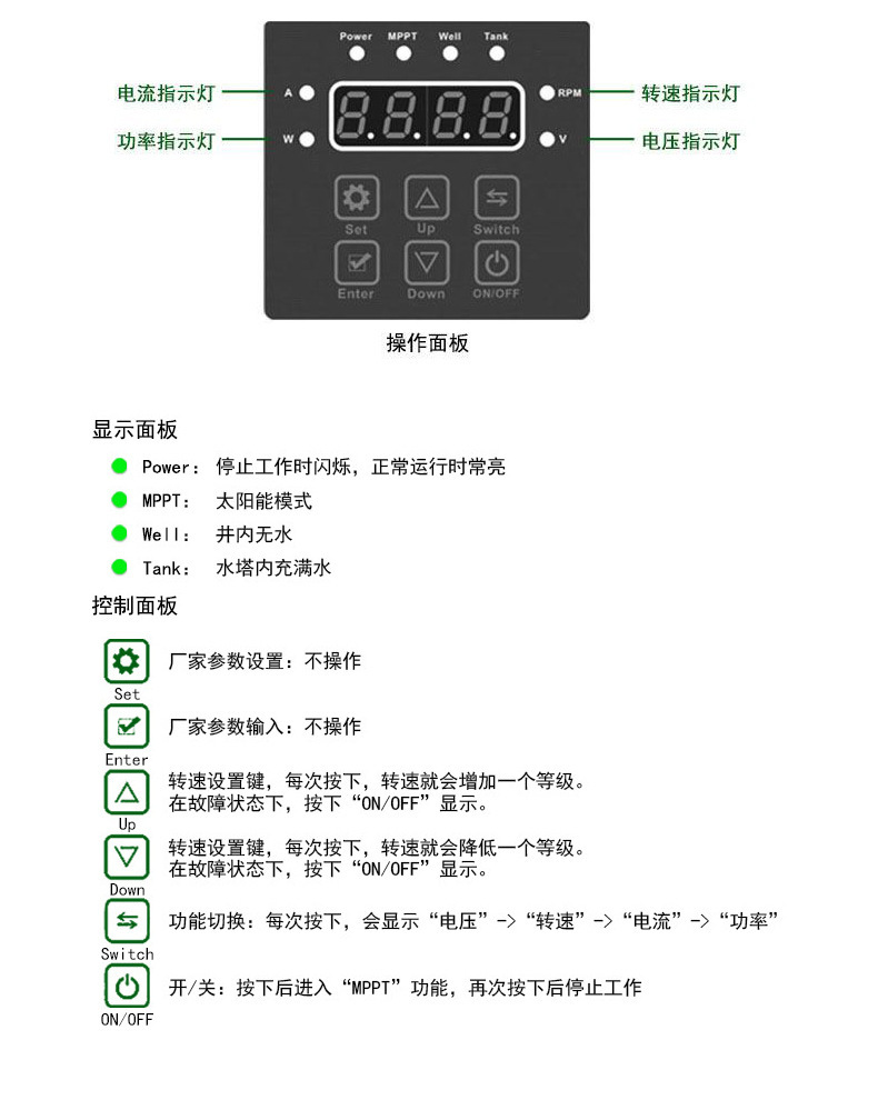 太阳能直流潜水泵深井泵不锈钢304直流深井泵农业灌溉水泵潜水泵详情5