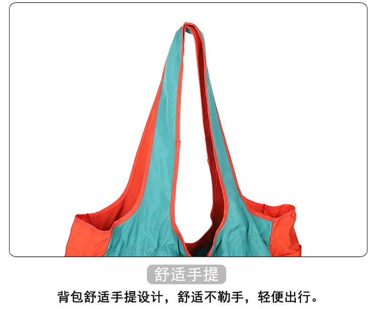 跨境可折叠购物袋双层手提加厚单肩包超市环保收纳袋子网兜买菜包详情16