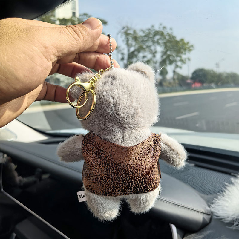Cute plush toy pendants, horse clips, bear doll bags, hanging decorations, keychains, little bear event gifts, claw machine dolls pic 10