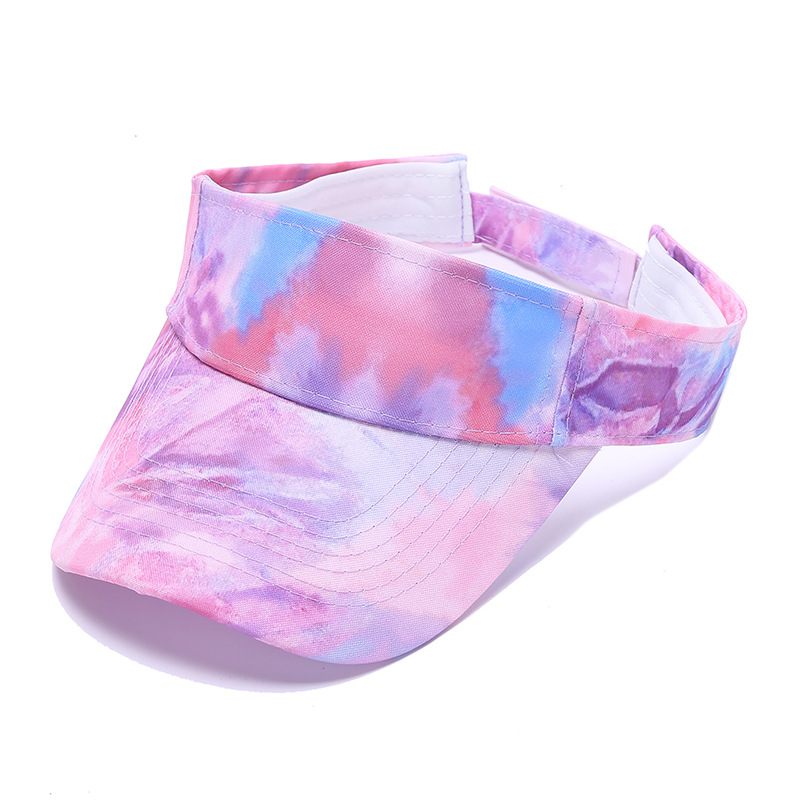 New hip-hop style tie-dye baseball cap, summer tie-dye printed windproof sun hat, outdoor camouflage gradient open-top cap pic 10