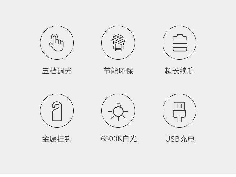 Night market stall lights, street stall decorative lights, super-bright table clips, support frames, outdoor led emergency charging lighting lamps pic 3