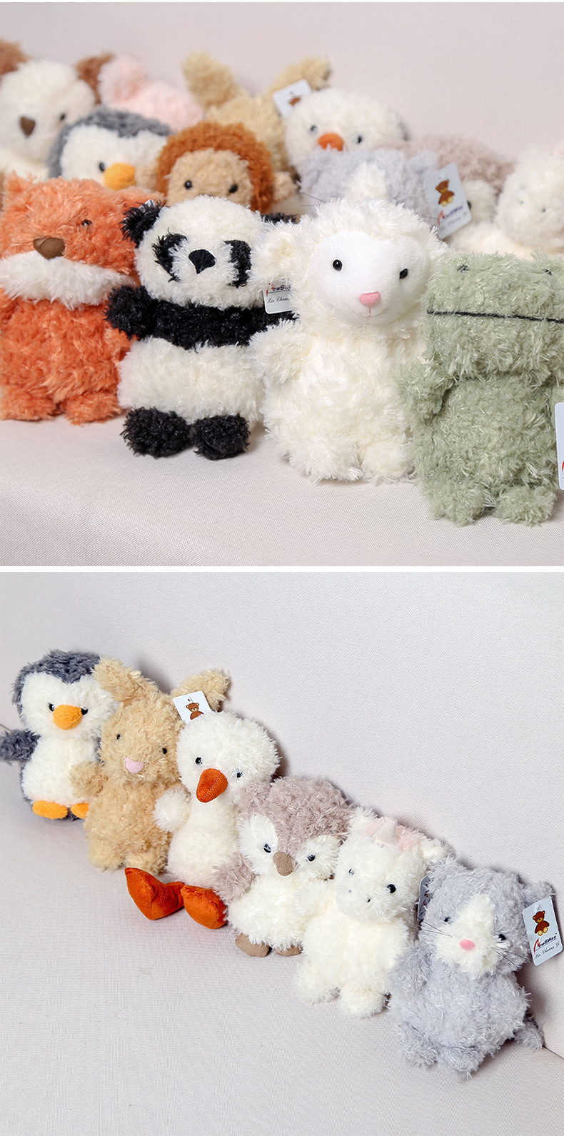 Wholesale of cross-border short-legged animal dolls, plush toys, birthday gifts, girls pressing on the bed and throwing cloth dolls pic 5