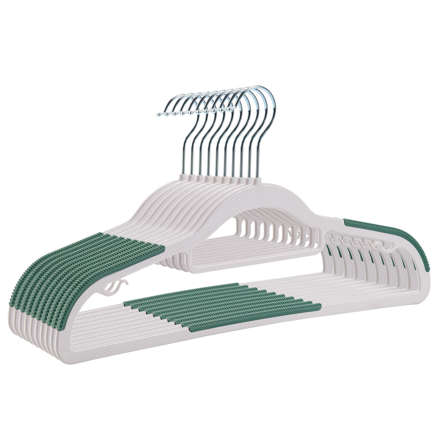 家用晾衣架挂衣衣橱无痕防滑衣服架防衣柜肩角双位批发干湿两用详情10