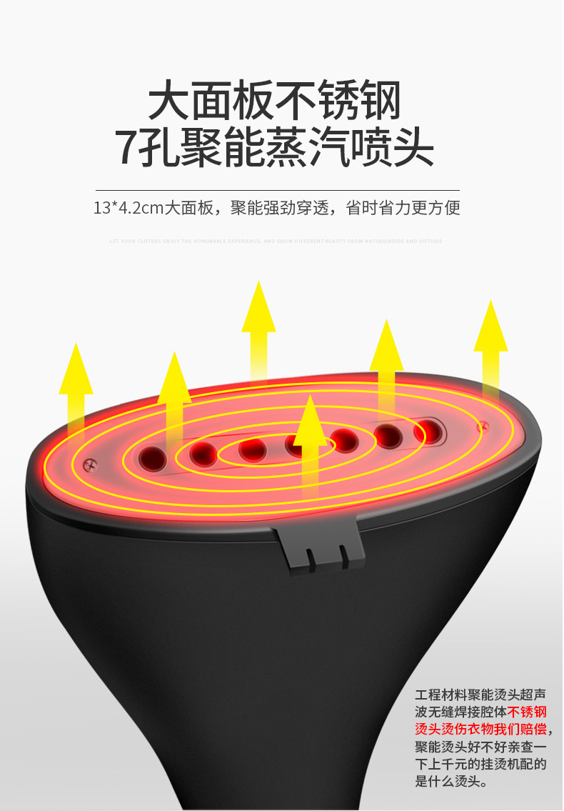 志高大蒸汽挂烫机家用熨斗烫衣服小型手持熨烫机挂立式电熨斗正品详情16