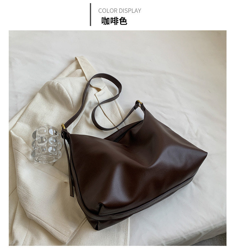 2025新款女包大容量包包斜跨单肩包包学生上课复古时尚单肩托特包详情22