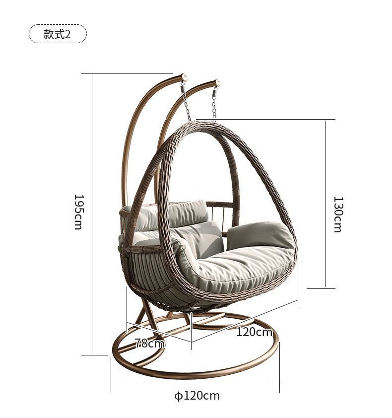 吊篮藤椅室内家用户外双人吊椅秋千阳台摇篮椅网红鸟巢懒人摇篮椅详情21