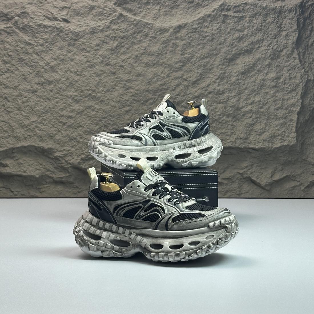 复古男士ins老爹鞋厚底休闲潮男百搭做旧款轮胎底青年时尚男鞋详情1