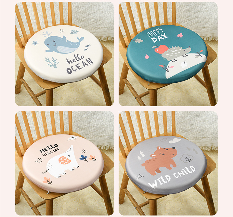 卡通印花坐垫记忆棉学生屁垫久坐地上蒲团圆形椅子垫办公椅坐垫详情17