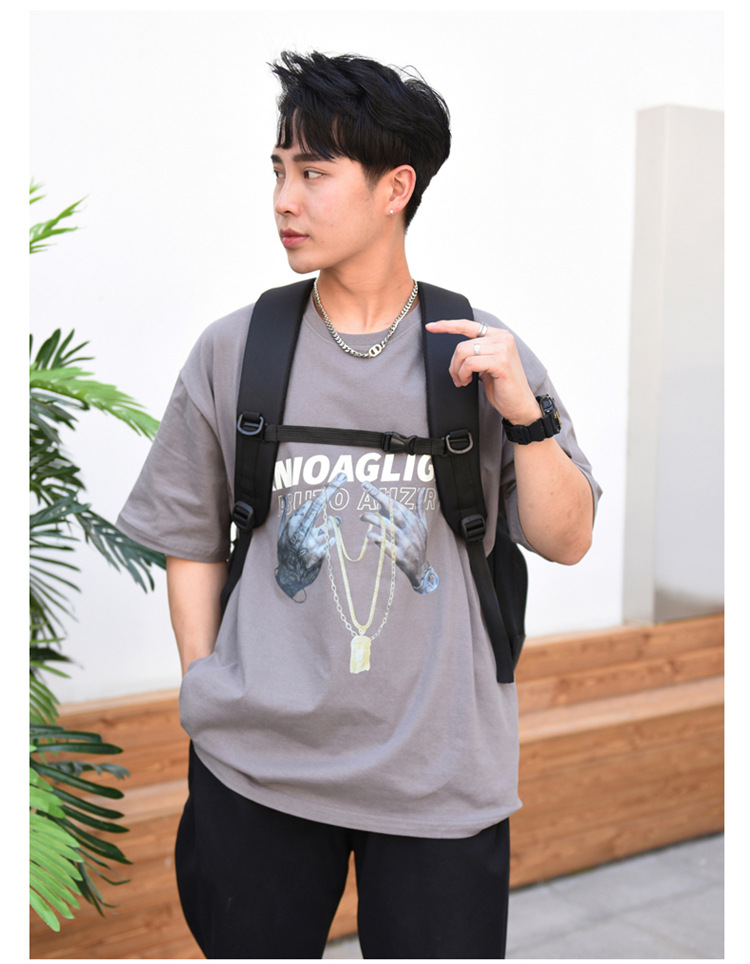 Cross-border LOGO printable backpacks for men, large-capacity waterproof travel, business trips, business computers, travel backpacks for men pic 13