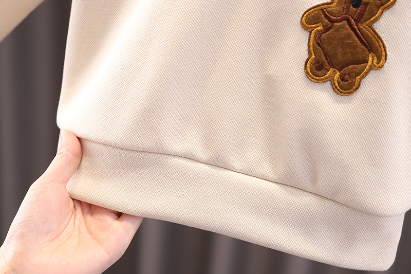 童装春秋季男童套装秋装中小童长袖polo领上衣休闲裤运动服两件套详情14