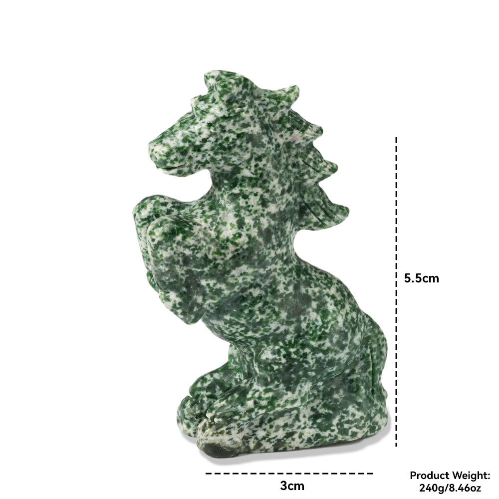 天然樱花玛瑙雕刻小怪兽精灵独角兽摆件摆台公仔,新品节日礼品详情5