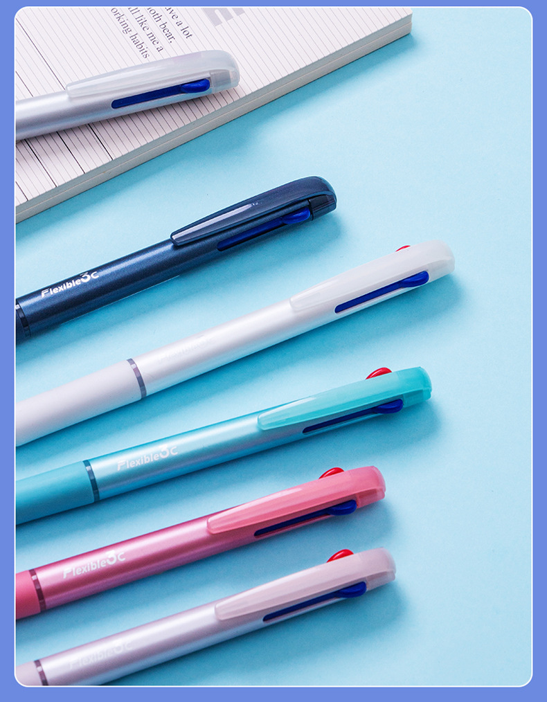 WYH23813 three-color gel pen, multi-color pen WYH23813 three-color all-in-one water pen ST multi-color practice pen pic 10