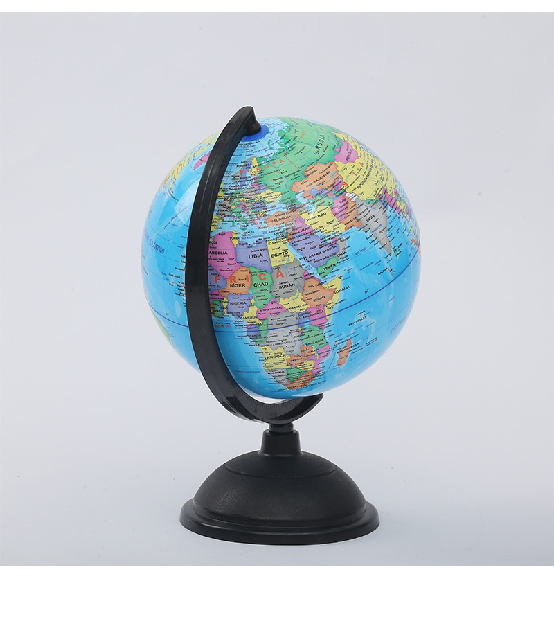 精峰高清印刷地图纯英文地球仪地理教学摆件学生儿童开学礼品批发详情13