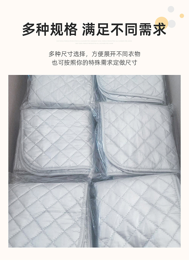 Thickened cotton silver-coated ironing board, household foldable portable ironing board, travel hotel dormitory desktop ironing pad pic 8