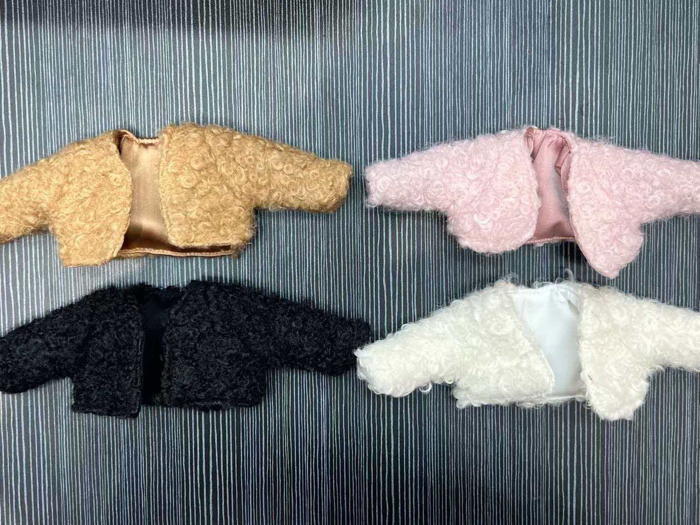仅娃衣嘎子姐蓬松羊羔毛外套卷毛大衣百搭秋冬衣服换装详情4
