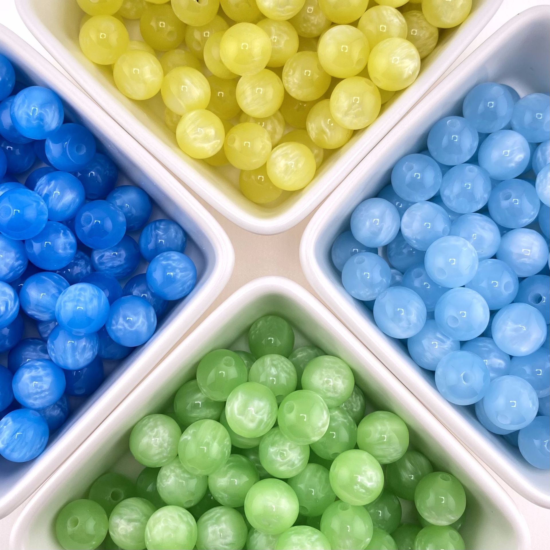 Sky Eye Gilded round beads, resin beads, loose beads, string beads, DIY handmade bracelet, bracelet accessory materials pic 6