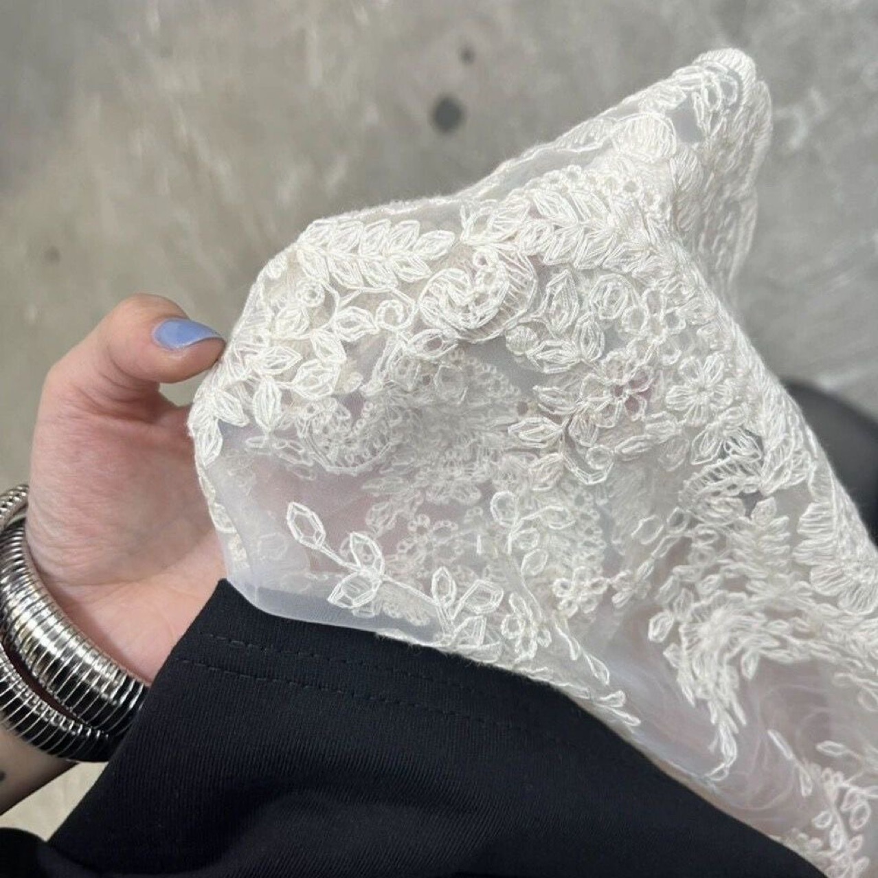 复古镂空蕾丝半身裙女2025夏季新款叠穿小众中长款松紧腰裙子详情4