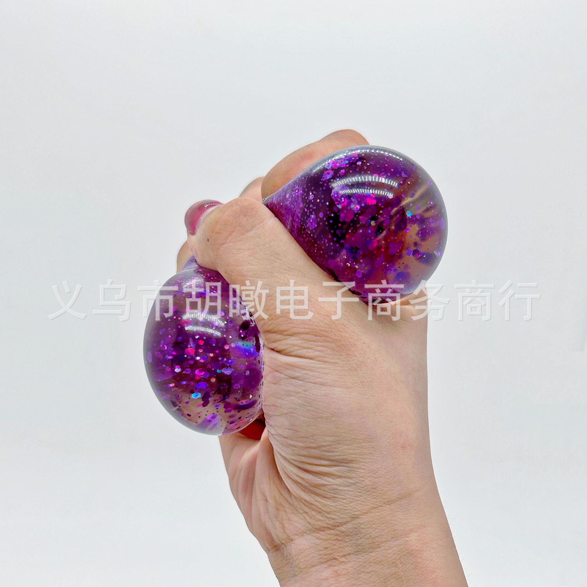 亚马逊新品金粉大冰块麦芽糖捏捏乐发泄球减压玩具慢回弹解压玩具详情9