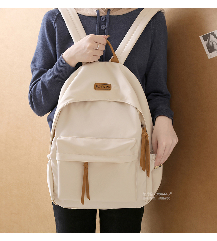 Korean version Harajuku ins versatile schoolbag for girls, junior high school and senior high school students, simple forest-style fashionable backpack pic 4