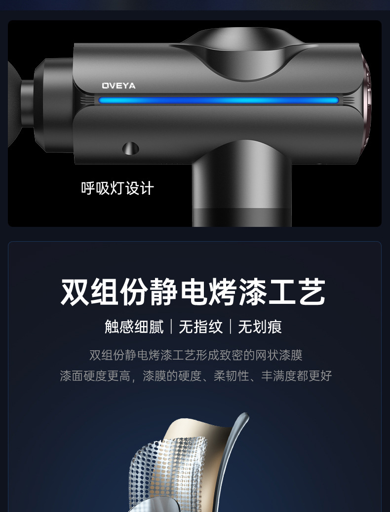 Fascia gun, professional high-power muscle massager for both men and women, electric mini massage gun, silent type pic 22