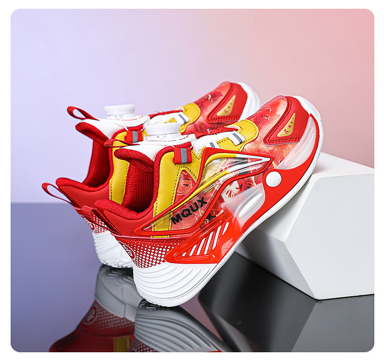 男童篮球鞋春秋季新款皮面防水儿童运动鞋摩擦有声音青少年实战鞋详情19