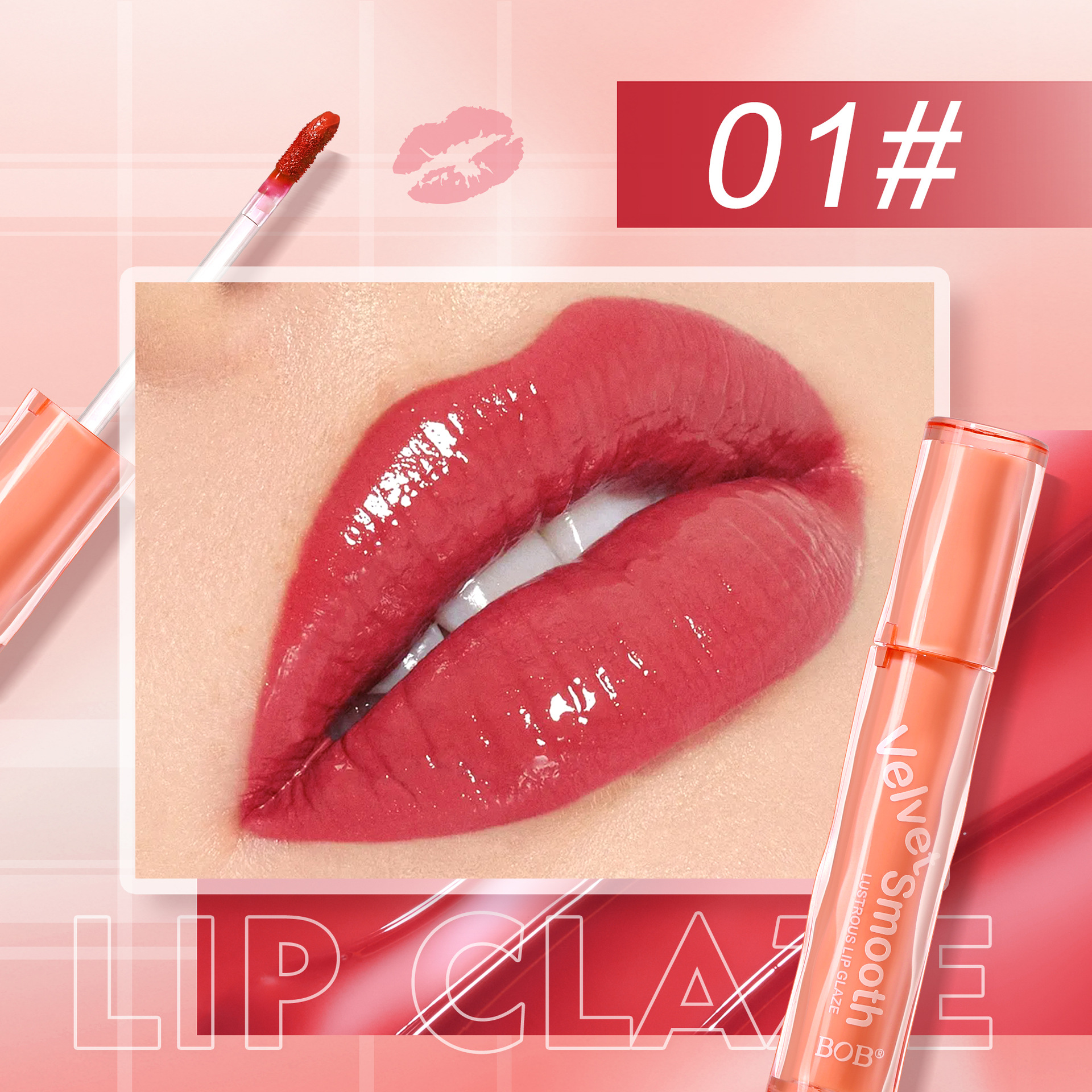 Cross-border bob Bai Mei Water-like Lip Gloss pic 7
