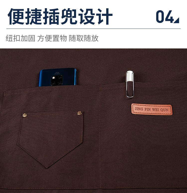 厂家批发围裙厨房家用围裙广告印字logo防水帆布围裙详情15