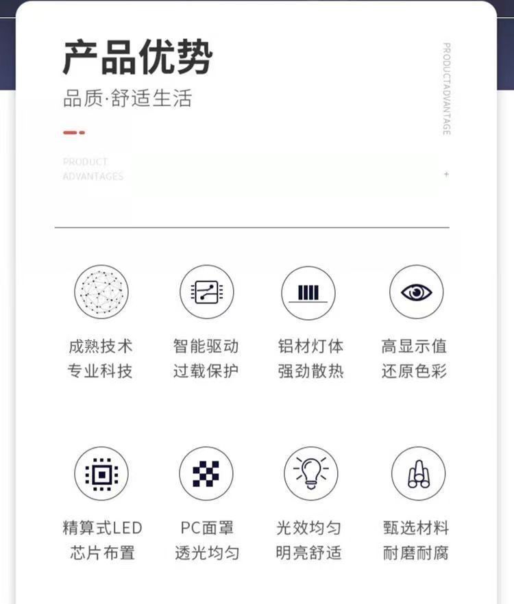 恒流e27螺口室内客厅工厂大功率照明灯led灯泡超亮节能球泡灯详情5