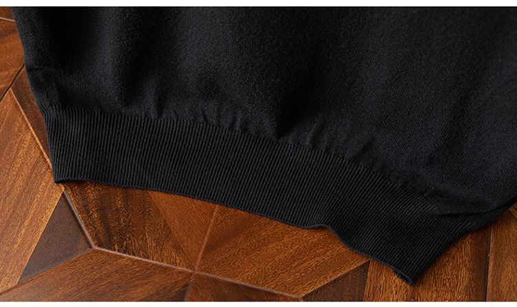 New men's round-neck knitted sweater for Spring and Autumn 2025, short-sleeved loose solid color base layer, half-sleeved T-shirt and sweater pic 33