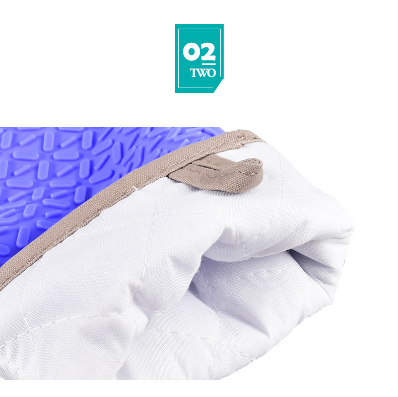 【 Chi Jia 】 Extended and thickened silicone gloves for rice pastry oven and microwave oven, baking heat insulation oven, wear-resistant pic 5
