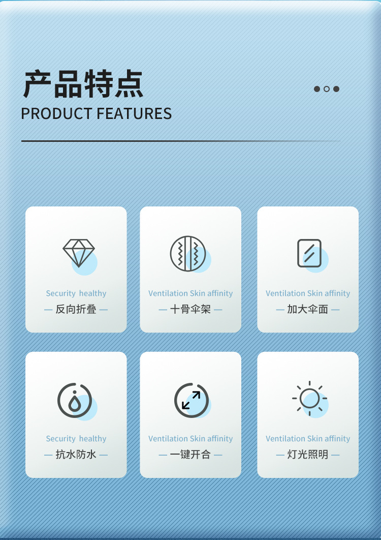 Umbrella printing fully automatic LOGO three-fold umbrella, large business black vinyl folding advertising gift, umbrella printing word gift box pic 5