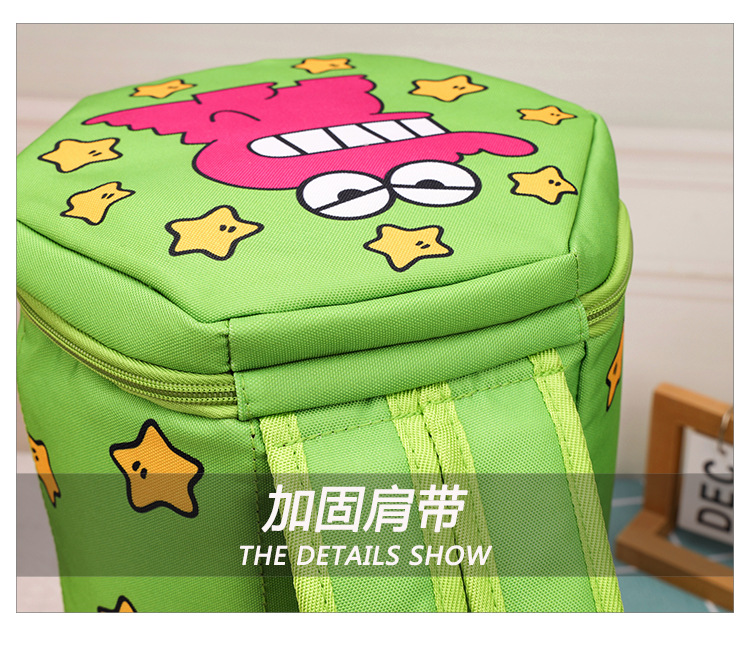 New cute schoolbag, Crayon Shin-chan, Little Crocodile box, large-capacity three-dimensional bucket bag, backpack, racket bag, trendy back pic 8