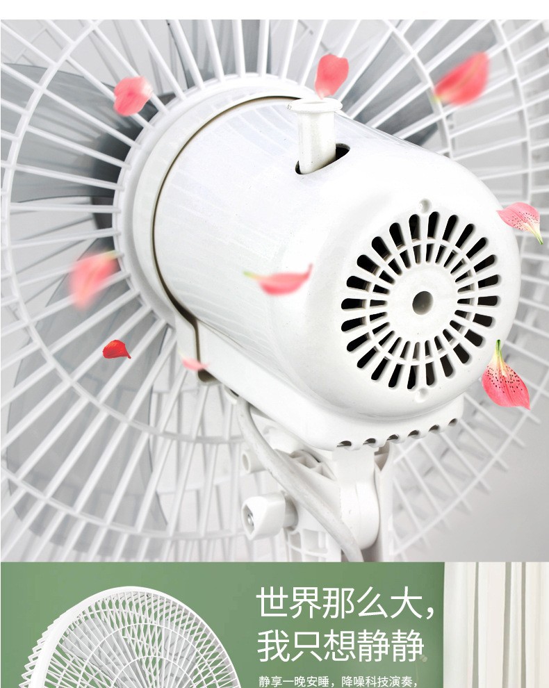 威力 16寸电风扇 家用落地式台式遥控风扇超静音定时礼品一件起批详情5