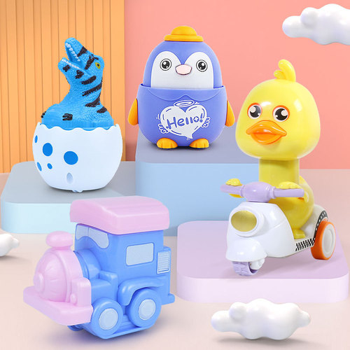 一键撞击变形恐龙玩具车惯性小汽车赛车模型男孩玩具车儿童小礼物详情4