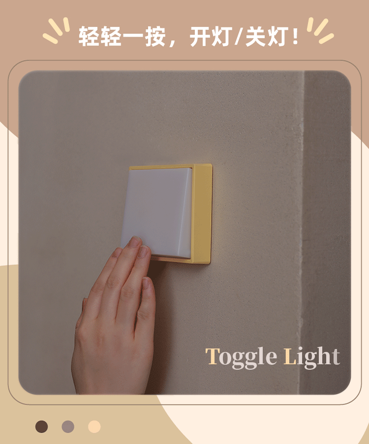 Rocker switch night light, USB charging, stepless dimming, desktop eye-protecting desk lamp, magnetic bedside timer in the bedroom pic 6